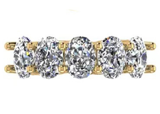 Ovale Größe des Diamant-18K Rose Gold Ring 6.43x 4.7x 3.03mm für Jahrestag
