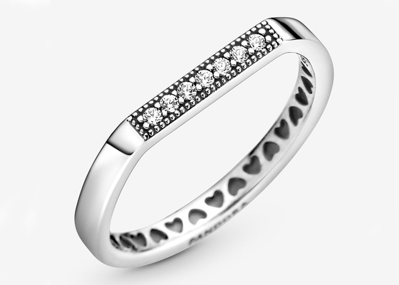 Vielfältige Rose Gold Clicker, wirkliches DiamantVerlobungsringe 1.2mm×8mm Maß