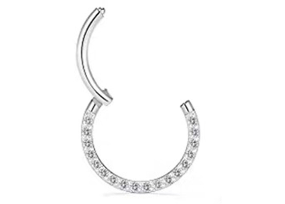 Eingehängtes Segment Ring Piercing des Diamant-14k Gold für Hochzeits-Geschenk
