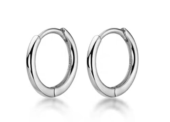 Sexy Goldband-Ohrringe ODM des Schnecken14k für Maß der Frauen-1.2mm×10mm