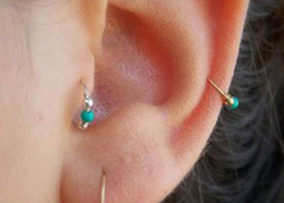 Fester Nasenpiercing-Mond Sun des Gold18k formen mit natürlichem ODM Diamanten 0.06ct SI2