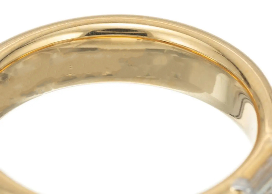 0.58ct 6x4MM Schmuck Diamond Wedding Ring des gediegenen Golds des Patience-Stein-14K