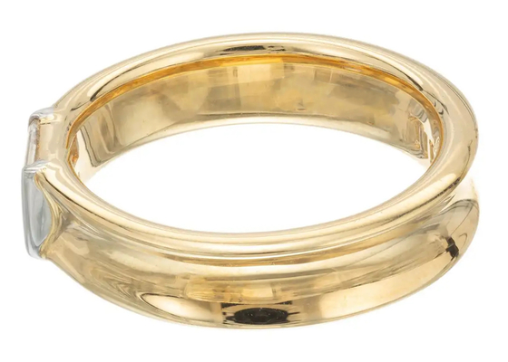 0.58ct 6x4MM Schmuck Diamond Wedding Ring des gediegenen Golds des Patience-Stein-14K