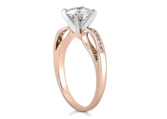 ODM-Soem-Schmuck Diamond Ring, Hochzeit Ring Round Cut des Weißgold-14k
