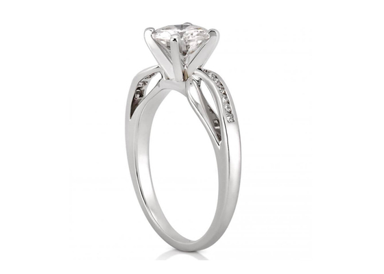 ODM-Soem-Schmuck Diamond Ring, Hochzeit Ring Round Cut des Weißgold-14k