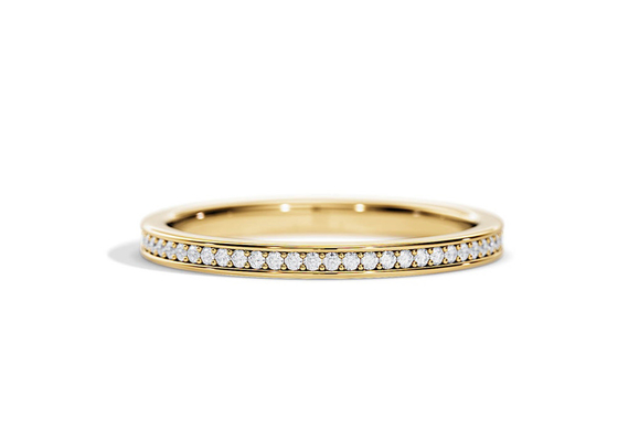 Halbes Gold-Ring Stackings 0.36ct der Ewigkeits-9K Gewicht für Jahrestag