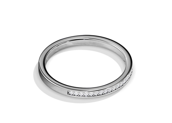 Halbes Gold-Ring Stackings 0.36ct der Ewigkeits-9K Gewicht für Jahrestag