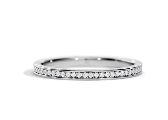 Halbes Gold-Ring Stackings 0.36ct der Ewigkeits-9K Gewicht für Jahrestag