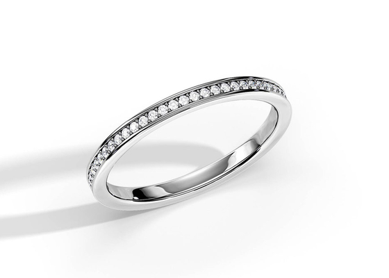 Halbes Gold-Ring Stackings 0.36ct der Ewigkeits-9K Gewicht für Jahrestag