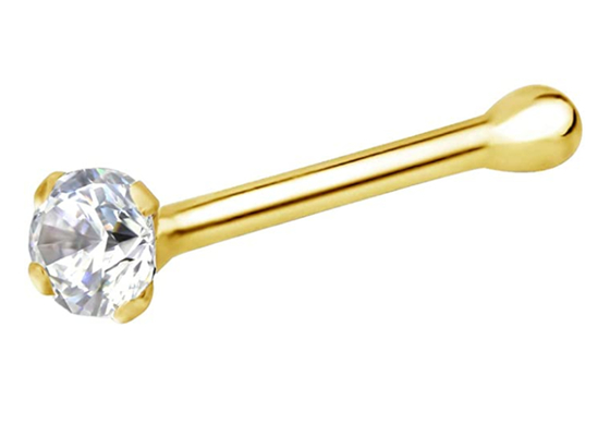 Nasen-Ring 7mm Gold14k, nicht irritierendes Nasenpiercing-Schmuck Soem