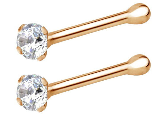 Nasen-Ring 7mm Gold14k, nicht irritierendes Nasenpiercing-Schmuck Soem