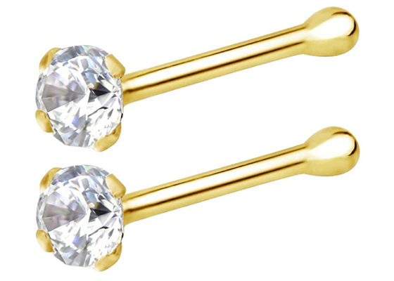 Nasen-Ring 7mm Gold14k, nicht irritierendes Nasenpiercing-Schmuck Soem