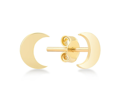 Crescent Shapes 9K Maß ODM Goldder ohrring-6MM für Partei-Geschenk