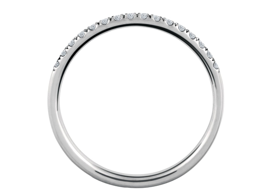 Silber-Material der Köstlichkeits-1.3mm 9k silbernes des Ring-925 mit 0.16Carat Moissanite